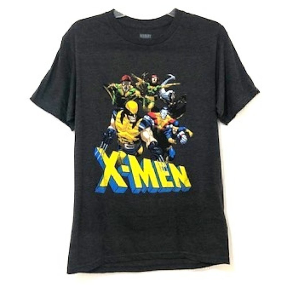 marvel X-MEN Gray Cotton Blend Graphic T-Shirt